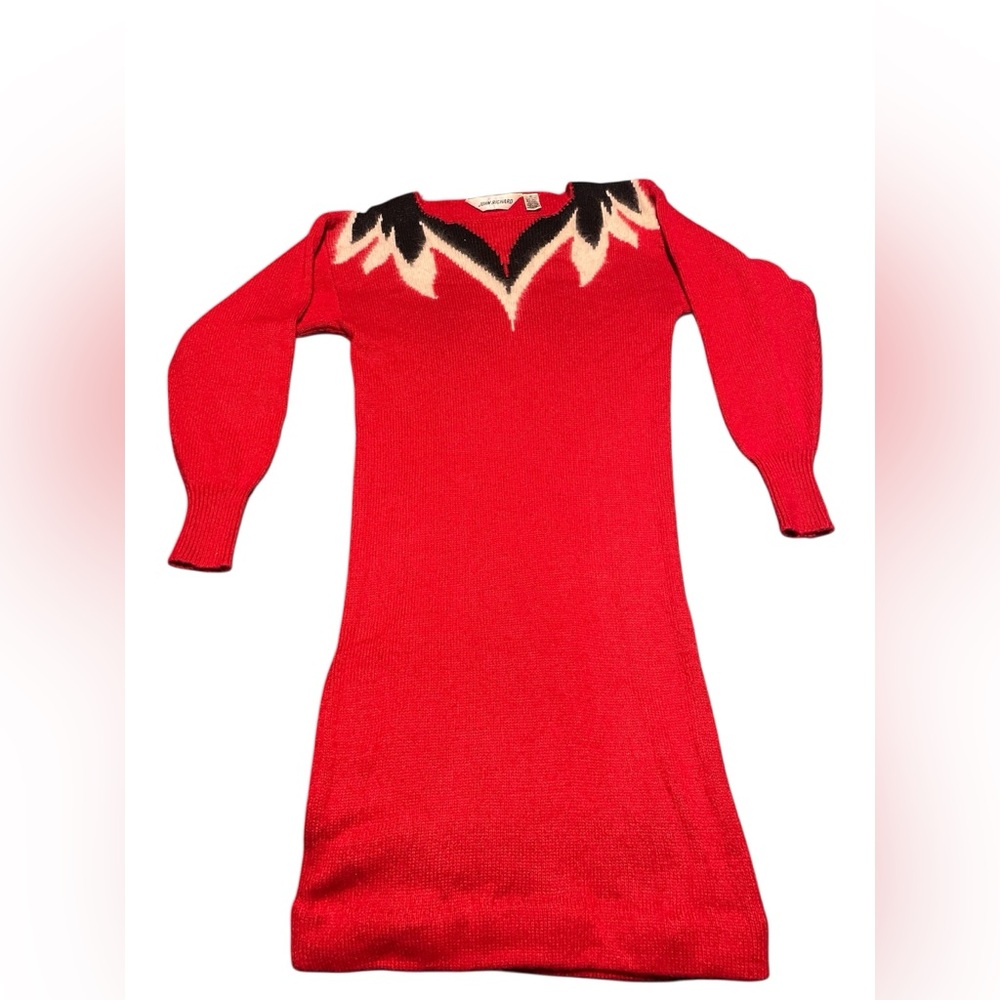 VINTAGE John Richard angora blend sweater dress